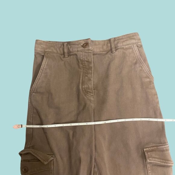 Wilfred Free Brown Cargo Pants Size 6 – High Waist Utility Streetwear - Picture 7 of 10